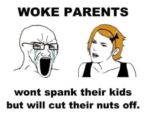Woke parents won't spank their kids