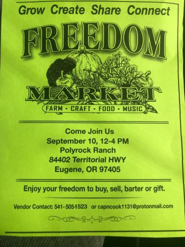 Eugene, Oregon - Sep 10, 2023 - Freedom Market