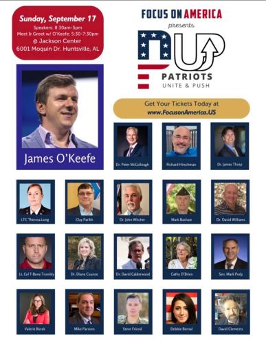 Huntsville, Alabama - Sep 17, 2023 - Focus on America Presents Patriots Unite and Push