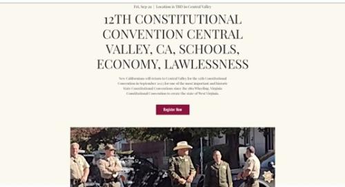 Central Valley, California - Sep 29, 2023 - 12th Constitutional Convention - Schools, Economy, Lawlessness