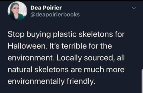stop buying plastic skeltons