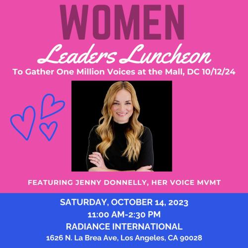Los Angeles, California - Oct 14, 2023 - Women Leaders Luncheon - Jenny Donnelly - Her Voice Movement