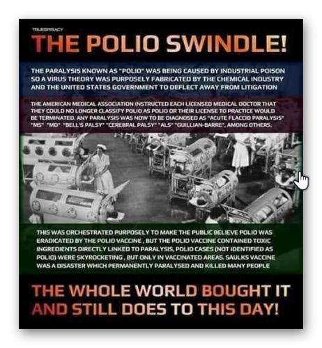 Polio swindle