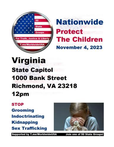 Richmond, Virginia - Nov 4, 2023 - Nationwide Protect the Children Event