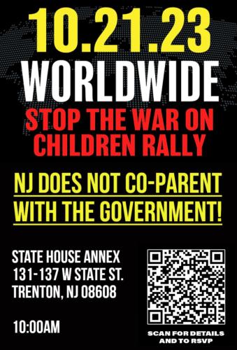 Trenton, New Jersey - Oct 21, 2023 - Stop the War on Children Rally