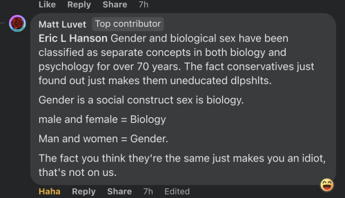 moronic matt luvet on gender theory social construct male female vs man woman drivel brainwash mind rot dem pervs gendertheory