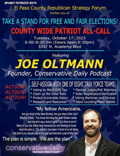 El Paso, Texas - Oct 17, 2023 - El Paso Republican Strategy Forum - Stand for Free and Fair Elections