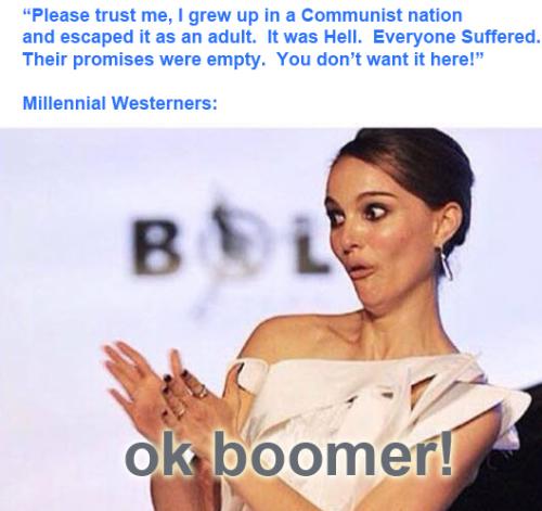 for boomer meme natalie portman clapping redo meme