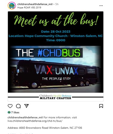 Winston-Salem, North Carolina - Oct 28, 2023 - CHD Bus Tour