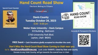 Layton, Utah - Oct 24, 2023 - Hand Count Road Show