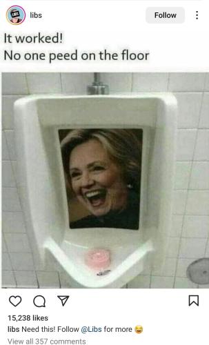 clinton piss on