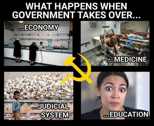 socialism government takes over school economy ocasio communism healthcare health marxism economy food education