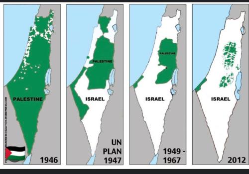 Palestine and Israel map