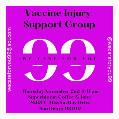 San Diego, California - Nov 2, 2023 - Meeting - Vaccine Injury Support Group