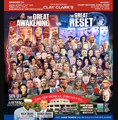 Miami, Florida - Oct 13 & 14, 2023 - The Great Awakening vs The Great Reset