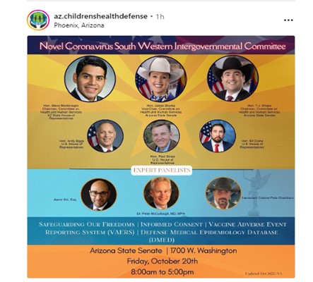 Phoenix, Arizona - Oct 20, 2023 - Novel Coronavirus South Western Intergovernmental Committee