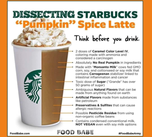 Starbucks Pumpkin latte