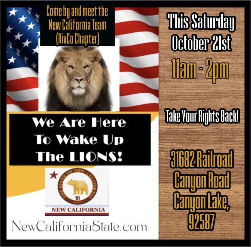 Canyon Lake, California - Oct 21, 2023 - Meet the New California Team