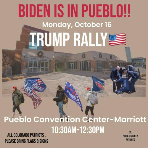 Pueblo, Colorado - Oct 16, 2023 - Trump Rally for Biden's Visit