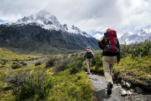 Couple taking a Mountain Hike