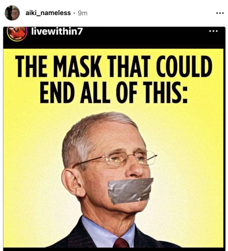 mask could end all of this fauci tape mouth