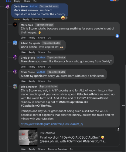 Chris Stone crybaby safespace Commie Screenshot 2023-10-13 at 3.01.16 AM