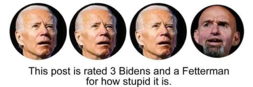 this post rated 3 bidens and fetterman smart like democrats grow dope