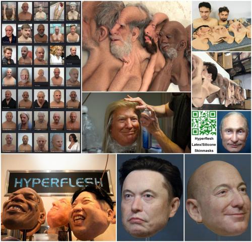 Hyperflesh Latex Silicone Skinmask Collage