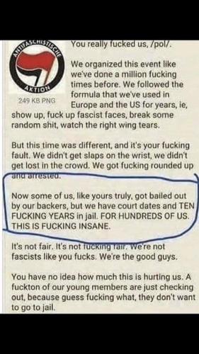 TB I screenshot 2020 from fb  post of antifa