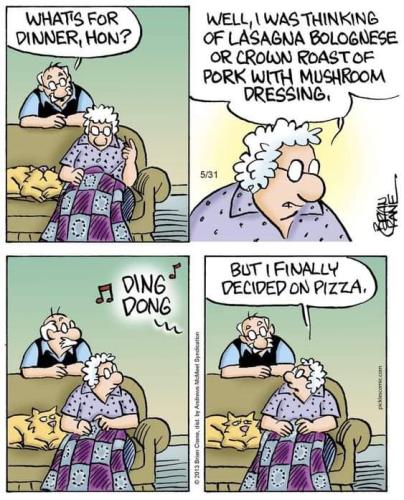 decided on pizza