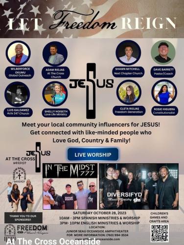 Oceanside, California - Oct 28, 2023 - Let Freedom Reign