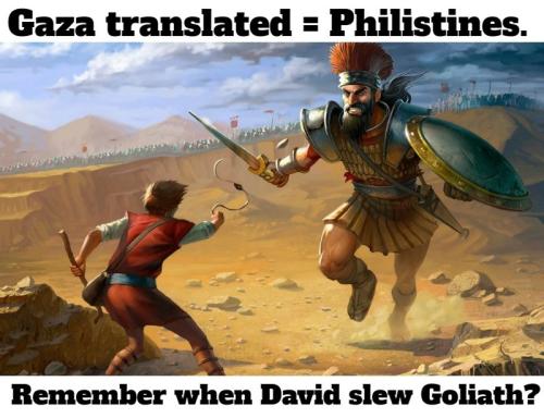 Gaza translated equals Philistines
