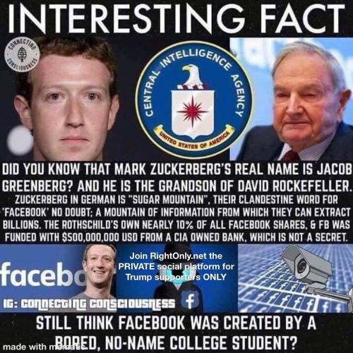 zuckerberg fashbook facebook is a cia and rockefeller rothschild bloodling