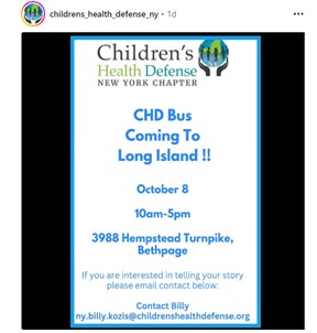 Bethpage, Long Island, New York - Oct 8, 2023 - CHD Bus Tour