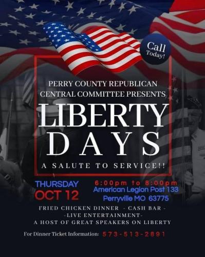 Perryville, Missouri - Oct 12, 2023 - Liberty Days a Salute to Service