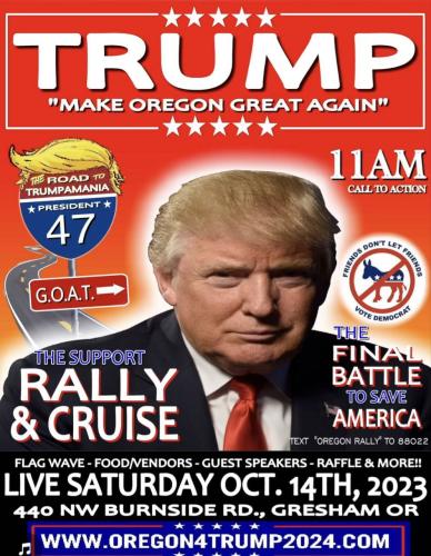 Gresham, Oregon - Oct 14, 2023 - Rally and Cruise