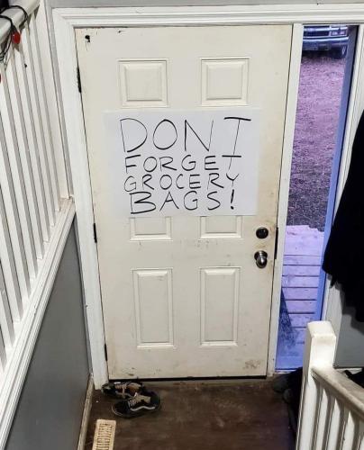 dont forget the bags