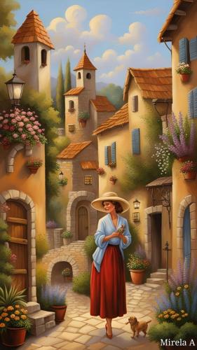 Woman on Spanish Streets