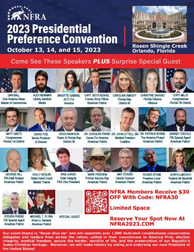 Orlando, Florida - Oct 13-15, 2023 NFRA Convention