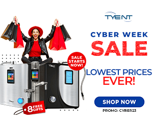 Tyent Cyber week alkaline water ionizers