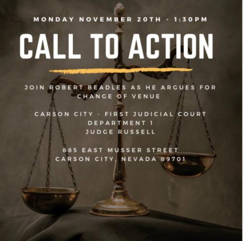 Carson City, Nevada - Nov 20, 2023 - Call to Action