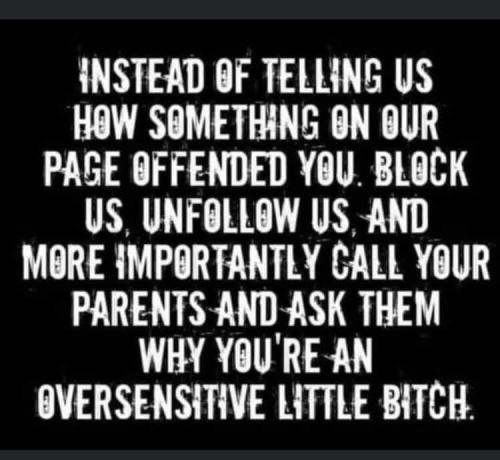 instead of telling us