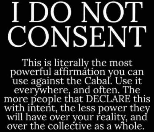 I do not  connsent