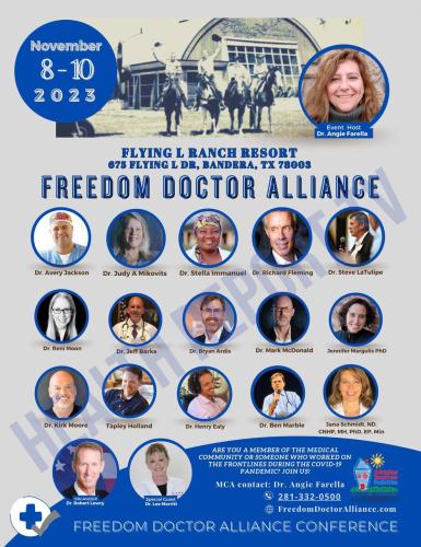 Bandera, Texas - Nov 8-10. 2023 - Freedom Doctor Alliance