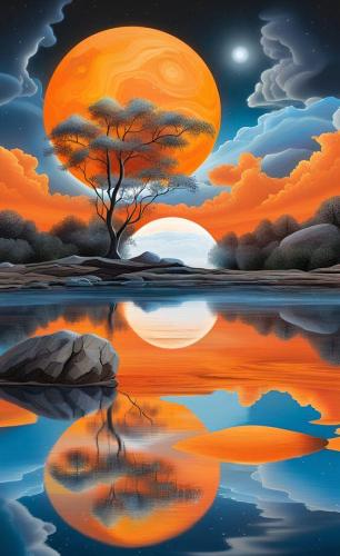 Warm Autumn Reflections