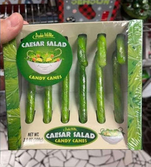 caesar salad candycanes