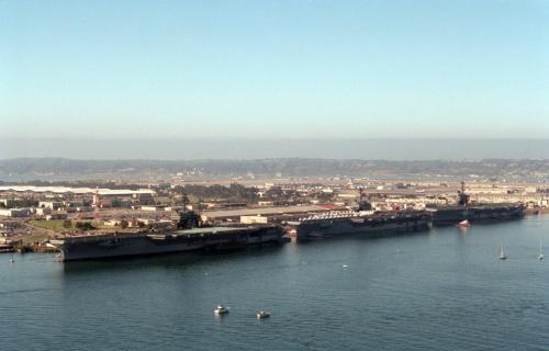 Connie, The Hawk, Ranger at North Island CA 3 January 1987
