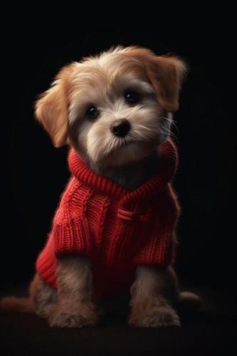 Cute Dog on the holidays