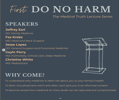 Kansas City, Missouri - Nov 14, 2023 - First Do No Harm - The Medical Truth Lecture Series - 1