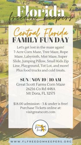 Mt. Dora, Florida - Nov 19, 2023 - Florida Freedom Keepers - Central Florida Family Fun Day